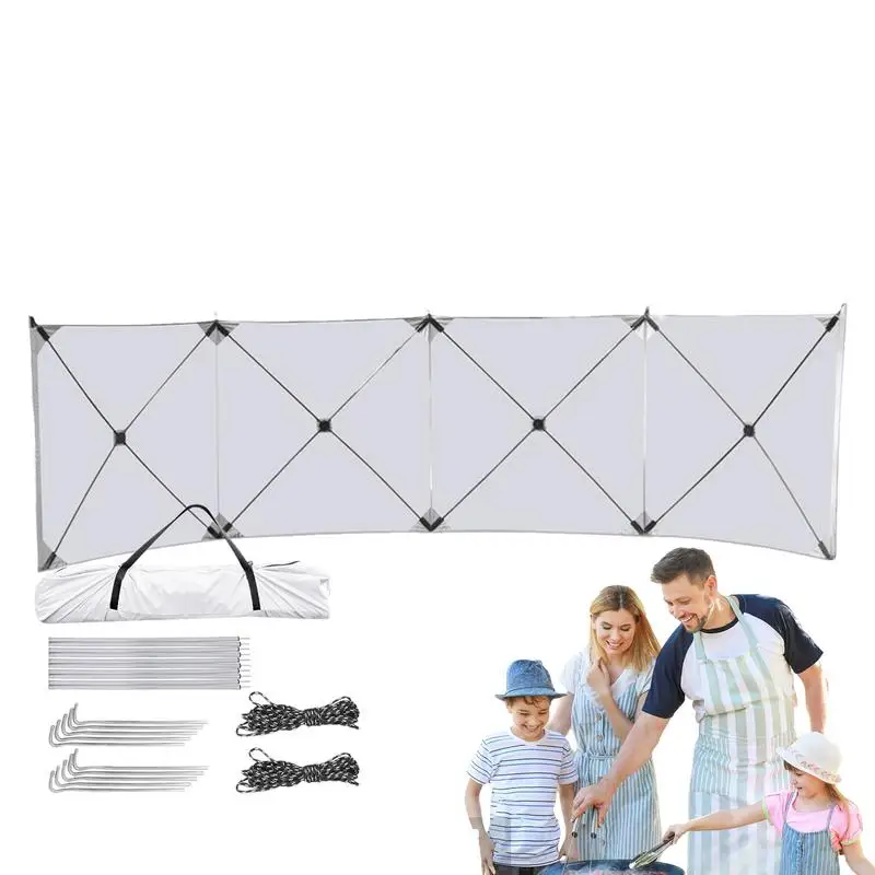 

Ветрозащитный брезентовый Рюкзак для кемпинга, портативный Экран для пикника, защита конфиденциальности, ветрозащитный экран для наружной плиты, ветронепроницаемый полиэстер