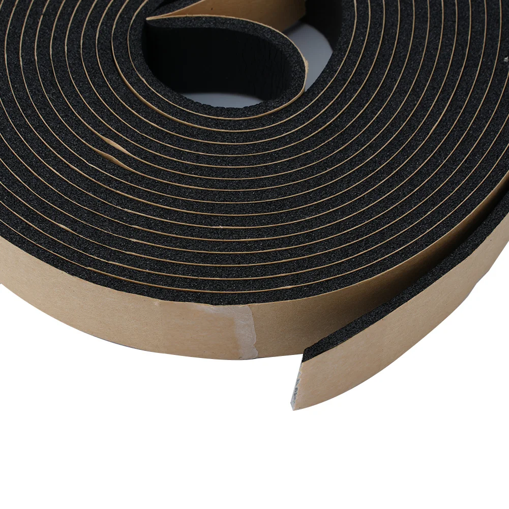 Foam Sealing Strip 20mm*5m*3mm With M Double-Sided Tape Brand New Car Side Door Dustproof Practical To Use Rubber