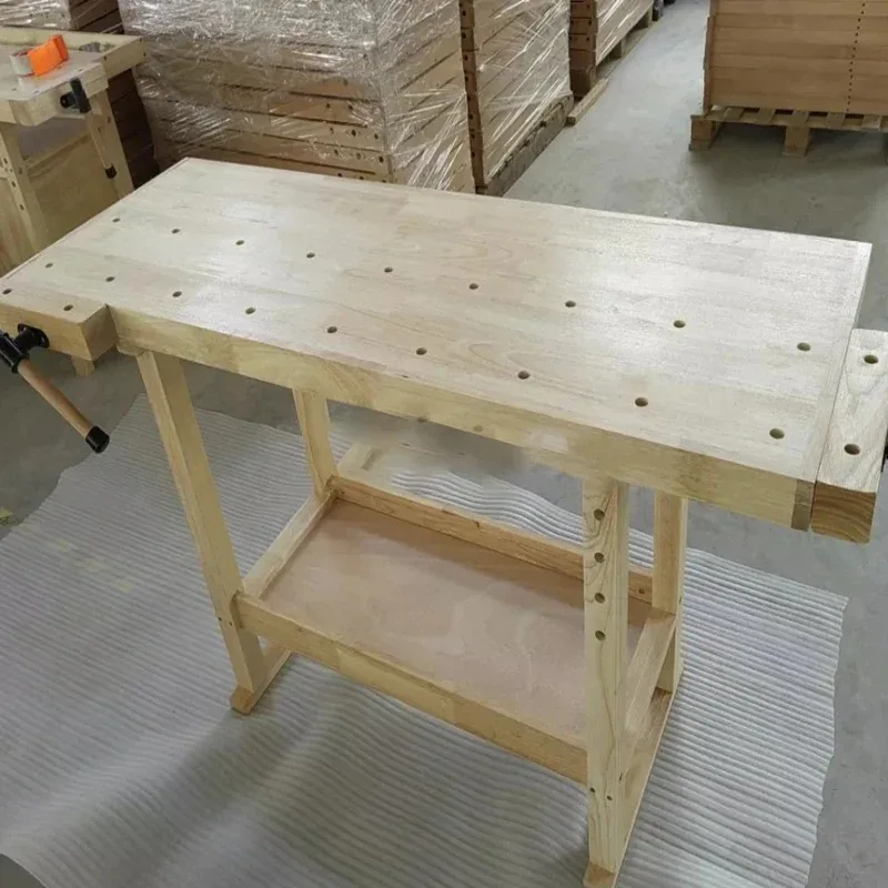 متعددة الوظائف النجارة منضدة وحدة التحكم خشب الزان منضدة Diy بها بنفسك دليل النجارة طاولة خشبية صلبة مع المشبك 139*49 سنتيمتر #6