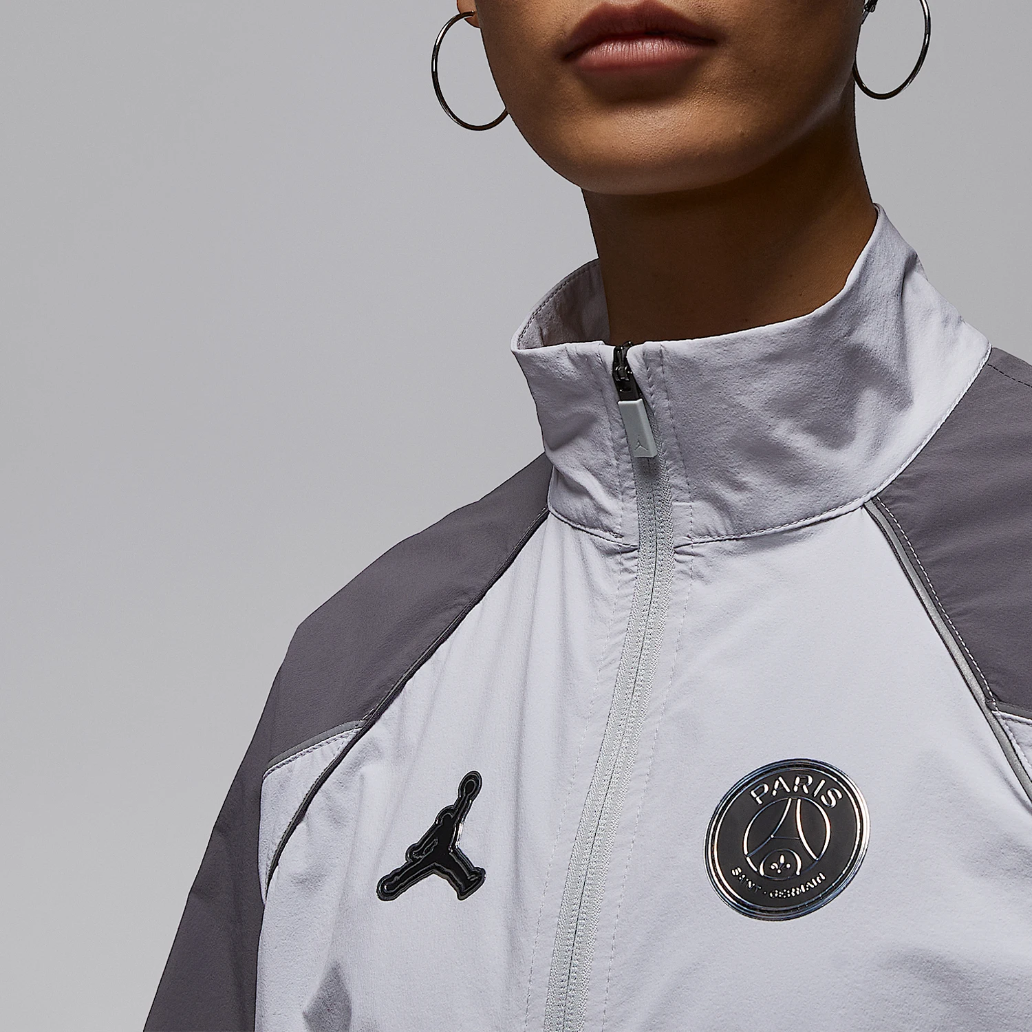 Nike genuine JORDAN women's stand up collar patchwork durable sports jacket IF3818-043