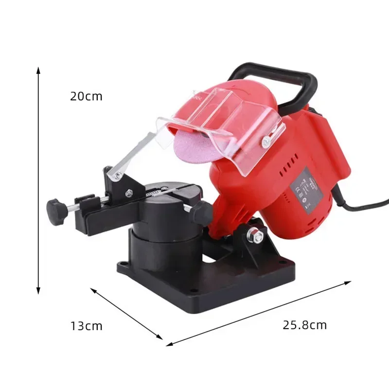 High Power All Copper 220V Chain Grinding Machine 220W Electric Chainsaw Sharpener Woodworking Chainsaw Grinder Repair Tools