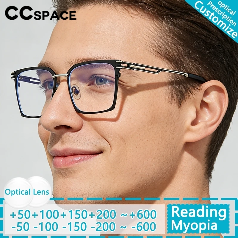 Fashion Myopia Glasses For Man Metal Eyeglass Frames Blocking Blue Light Computer Graduation Eyeglasses Minus -1.00 -2.00