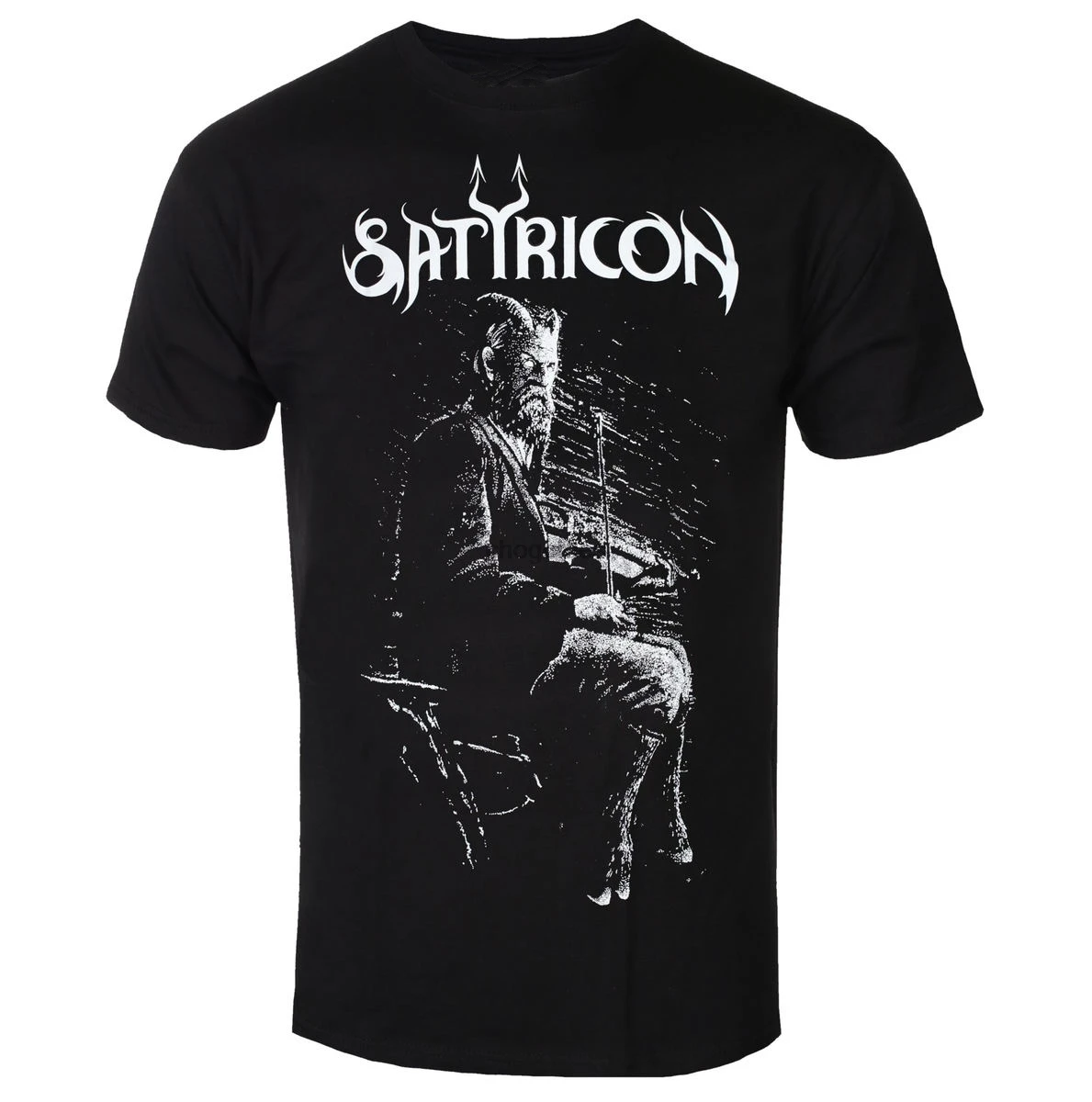 Vtg Satyricon Band Music Concert Tour Heavy Cotton Black Full Size Shirt HH586