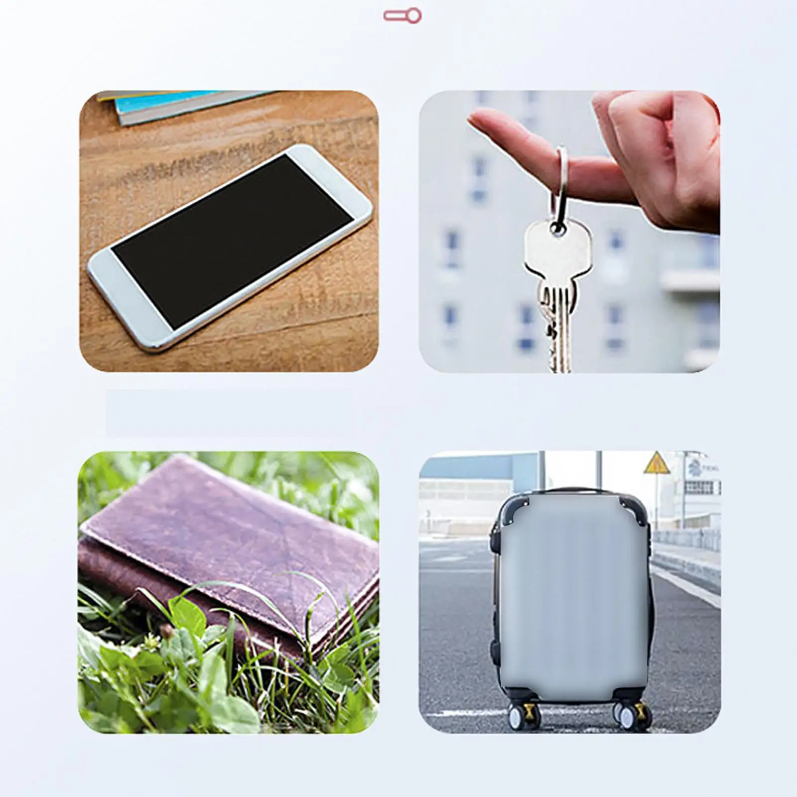 Smart Bluetooth Tracker Key Finder Device Tracker Item Locator Realtime Tracking Chip for Bags Kids Pets