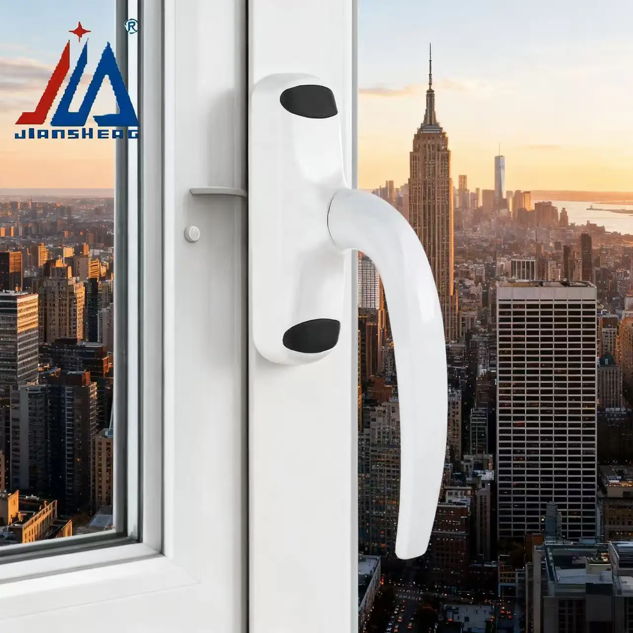 

Customized Modern Style Silver Electroplating Tilt and Turn Window Handle Smooth Alloy Surface for Interior Design Door Usage