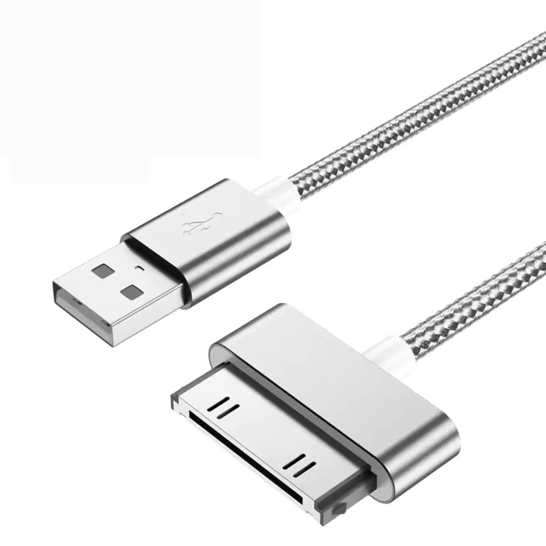 NNBILI USB-Kabel für schnelles Laden für iPhone 4 4s 3GS 3G iPad 1 2 3 iPod Nano Touch 30 Pin 2A USB-Ladeadapter Datensynchronisationskabel