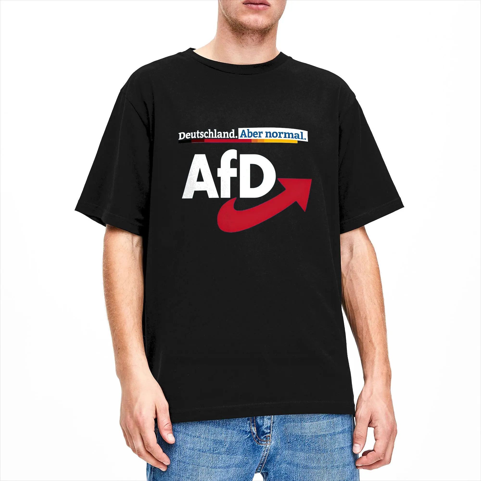 Man T-Shirt Alternative AFD Germany  T-Shirts Harajuku  Summer Tees Y2K Casual Cotton Clothing Gift