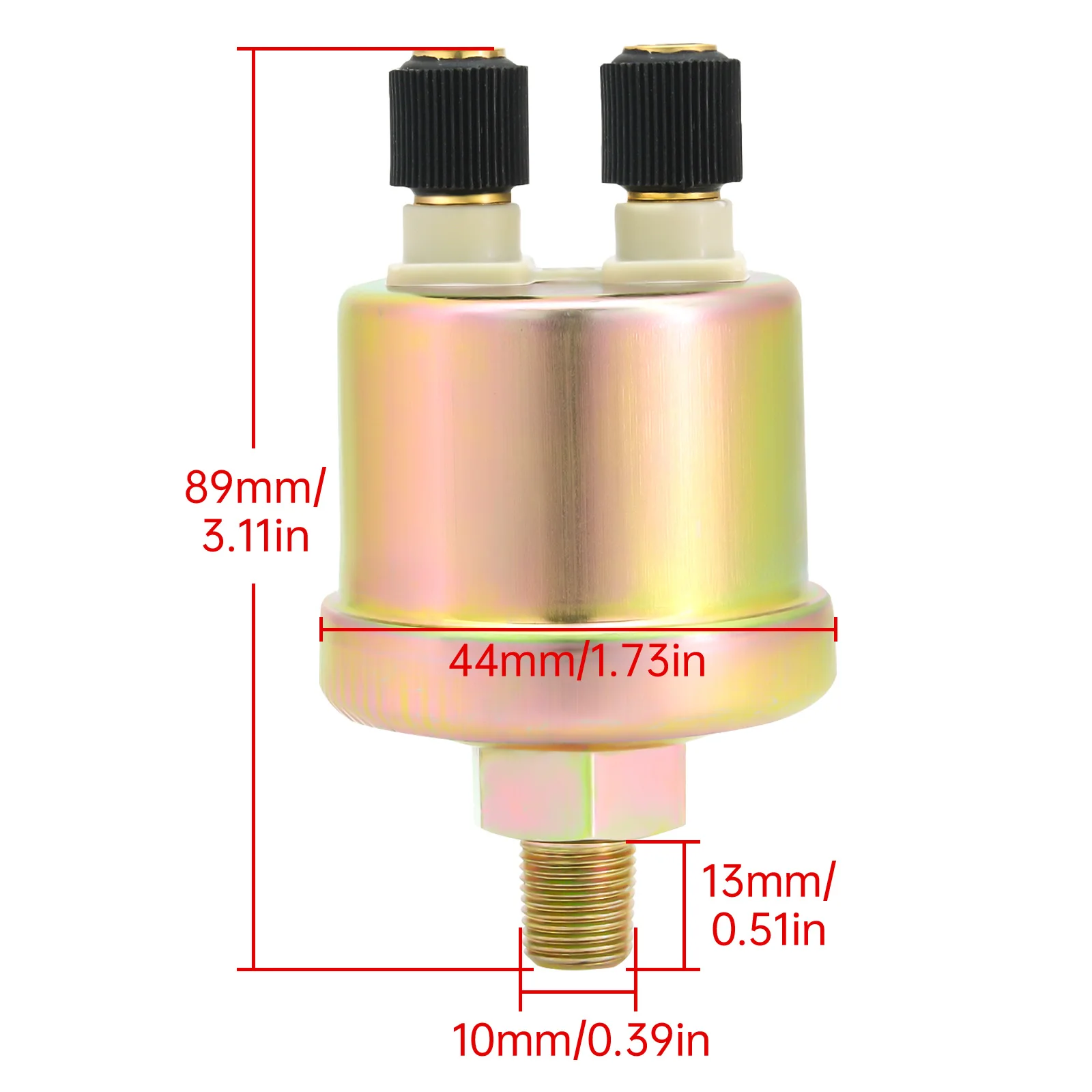 Oil Press Gauge Sensor 0 ~10 Bars 1/8NPT Oil Pressure Sensor Diesel Generator Parts 10mm with Alarm Warning Truck customized