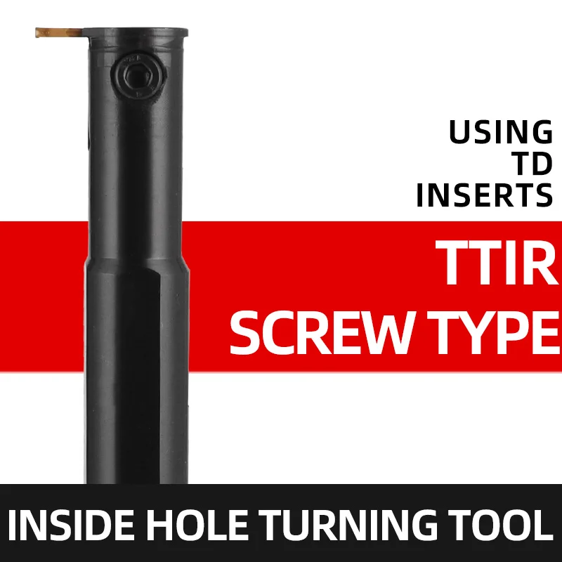 

TTIR20-3 TTIR20-2 TTIR25-3 TTIR25-2 CNC Boring Bar TTIR 20mm 25mm Cutter Shank 1pcs Use TDC2 TDC3 Carbide Inserts
