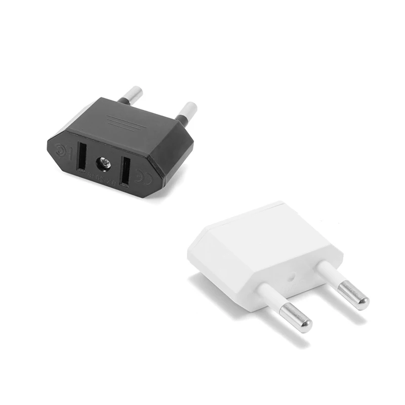 4.8mm US To EU Adapter Travel Converter Adapter American us to eu Plug Euro Plug electrical Adapter AC Electrical Socket Outlet