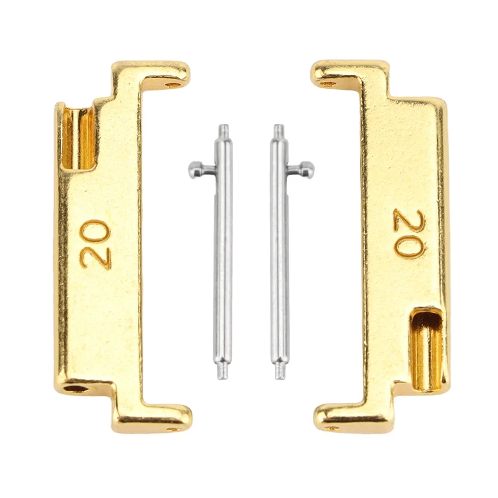 

Прецизионный адаптер ремешка для часов черного цвета от 20 до 22 мм, металлический материал, разъем для ремешка для часов, разъем для ремешка для часов, поврежденные разъемы