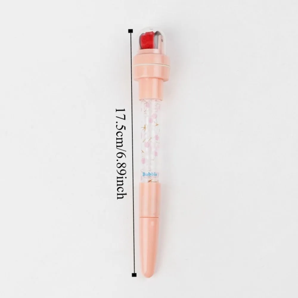 مع ضوء الفوار القلم مع ختم تململ الحسية ختم الأسطوانة ختم القلم الكتابة توقيع 5 في 1 فقاعة تهب القلم سكرابوكينغ