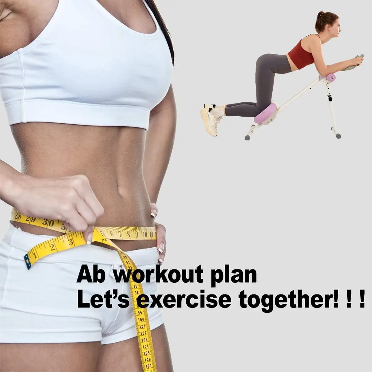 Trainer Ab Workout Equipment, Core & Ab Trainer Machine at Home Gym, Foldable Abdominal Exercise Machine, Abs Machine