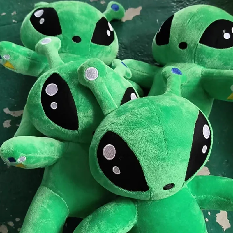 15/35 سنتيمتر الأخضر الغريبة Kawaii ألعاب من القطيفة لطيف لينة وسادة محشوة دمية الكرتون أنيمي الدمى للطفل عيد ميلاد هدية الكريسماس