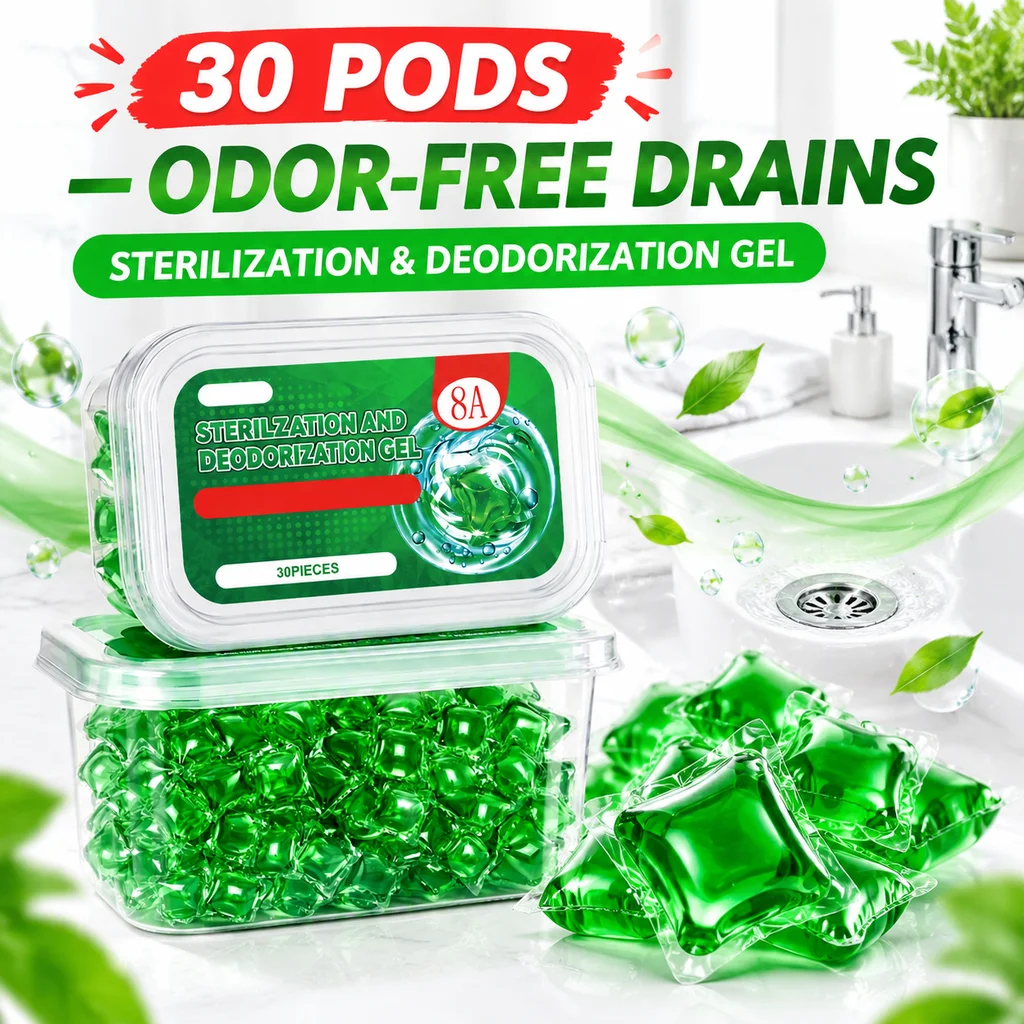 Scented Drain Odor Removal Gel Water Soluble Freshener Kitchen Bathroom Sewer Pipe Toilet Sink Mild Fragrance Household Cleaner
