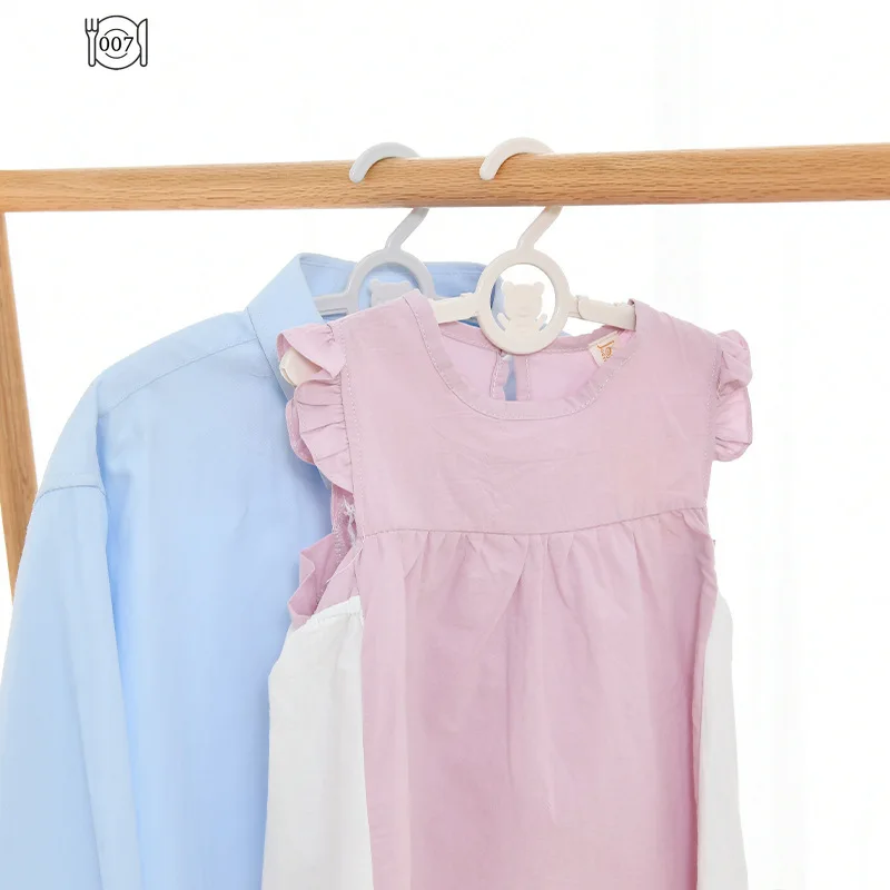 Baby Hangers ChildrenCoats Storage HangerCloset Organizer KidsClothes Hanger RacksPortable Display PlasticHangers Home