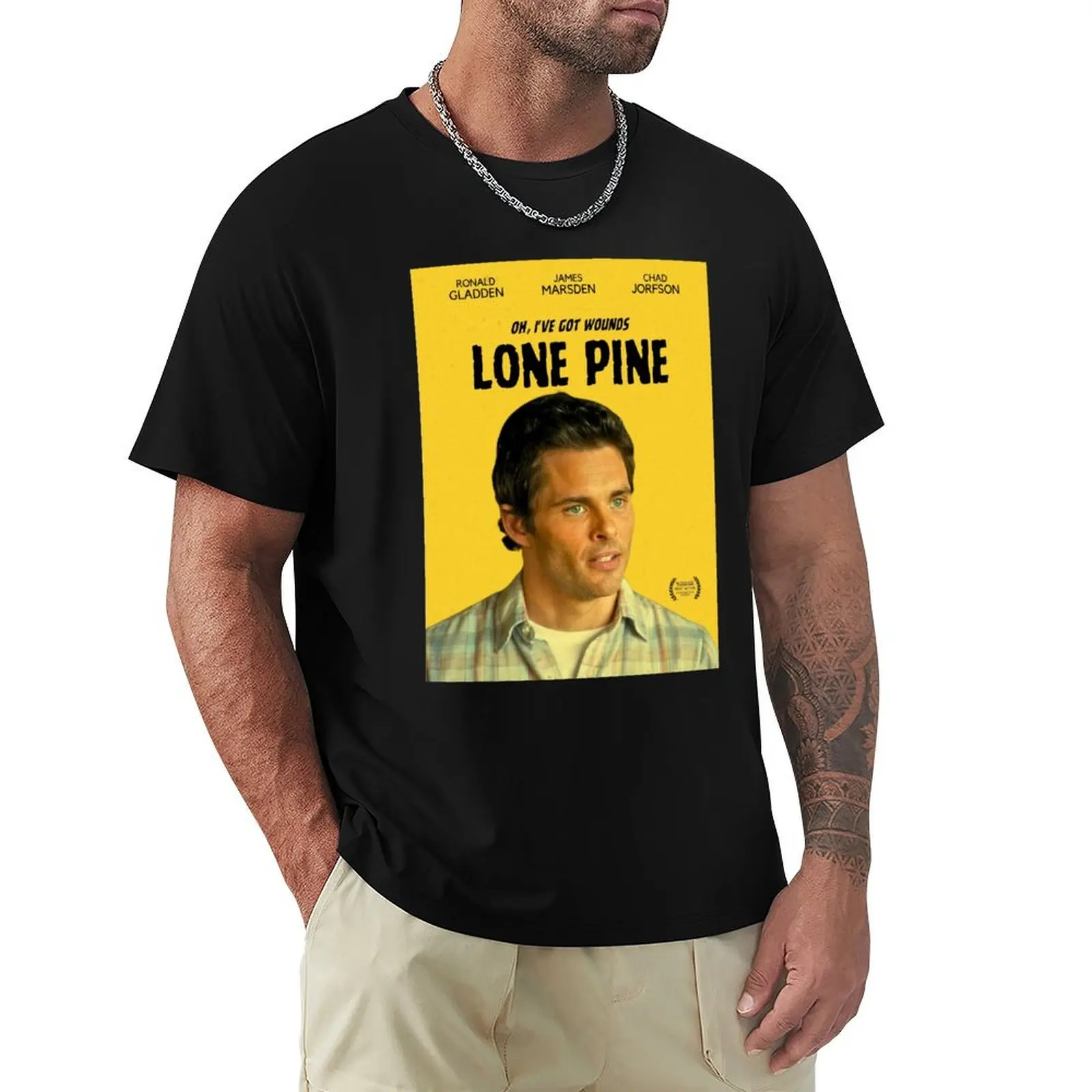 Lone Pine - Jury Duty Comedy Tv Show T-Shirt Daily Wear Plain Short Sleeve Shirt