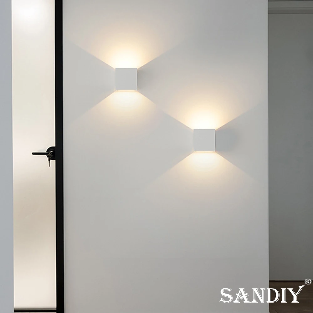 Imagem -04 - Sandiy-minimalismo Gypsum Wall Sconce Lamp Gesso Wall Mount Light Praça Luminária para Foyer Cabeceira Decoração de Iluminação