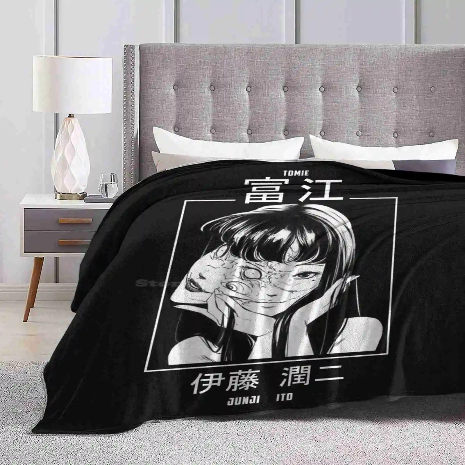 Junji Ito ( Tomie ) New Print Novelty Fashion Soft Warm Blanket Junji Ito Tomie Japanese Horror Manga Comic Shounen Animation