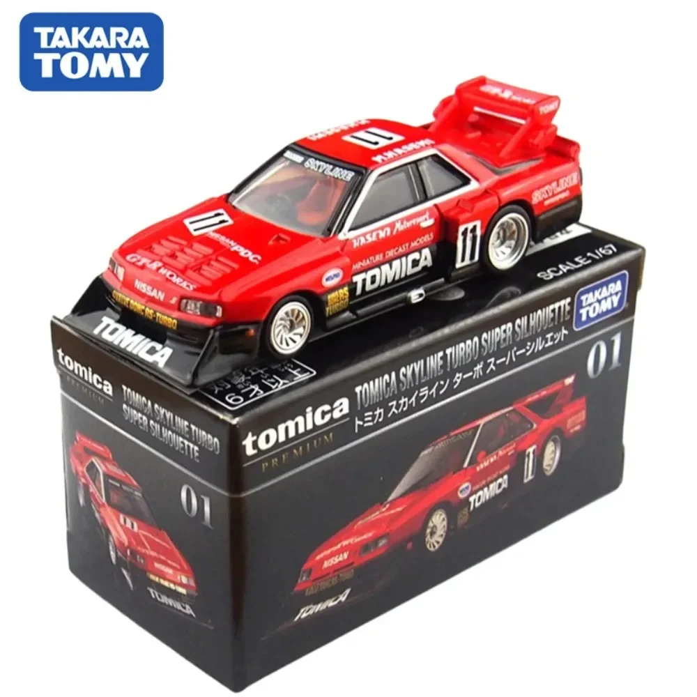 TAKARATOMY 1/64 Tomica Premium TP01 NISSAN SKYLINE TURBO Car Model Car Simulation Car Model Ornaments Boy Gifts