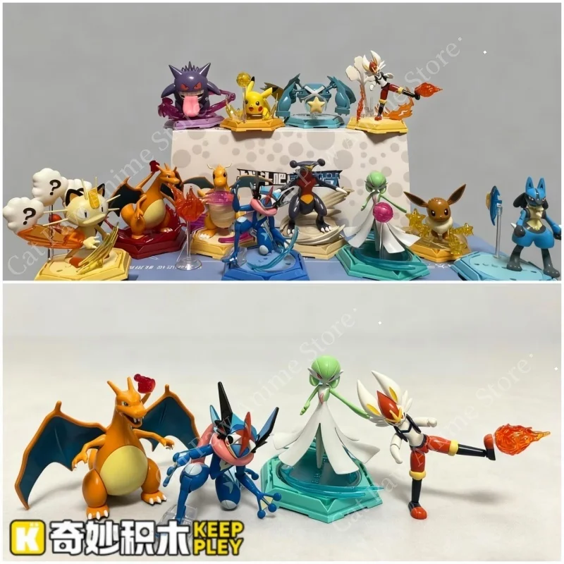 Keeppley Pokemon Figurine Charizard And Dragonite Model Set Educational Building Toy For Boys Girls Ideal Birthday Gift For Kids