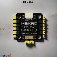 HAKRC BLHELI_S mini 15A/25A 4in1 Brushless ESC SILABS EFM8BB21F16G 2-4S support Dshot600 Oneshot 20x20mm for RC FPV Racing Drone