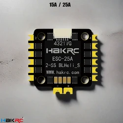 HAKRC BLHELI_S mini 15A/25A 4w1 bezszczotkowy ESC SILABS EFM8BB21F16G 2-4S wsparcie Dshot600 Oneshot 20x20mm dla RC FPV Racing Drone