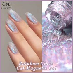 BORN PRETTY Super hilos Cat smalto Gel magnetico per unghie per unghie 10ml Soak Off Holographics Laser Gel Polish Auroras Glimmer Nails