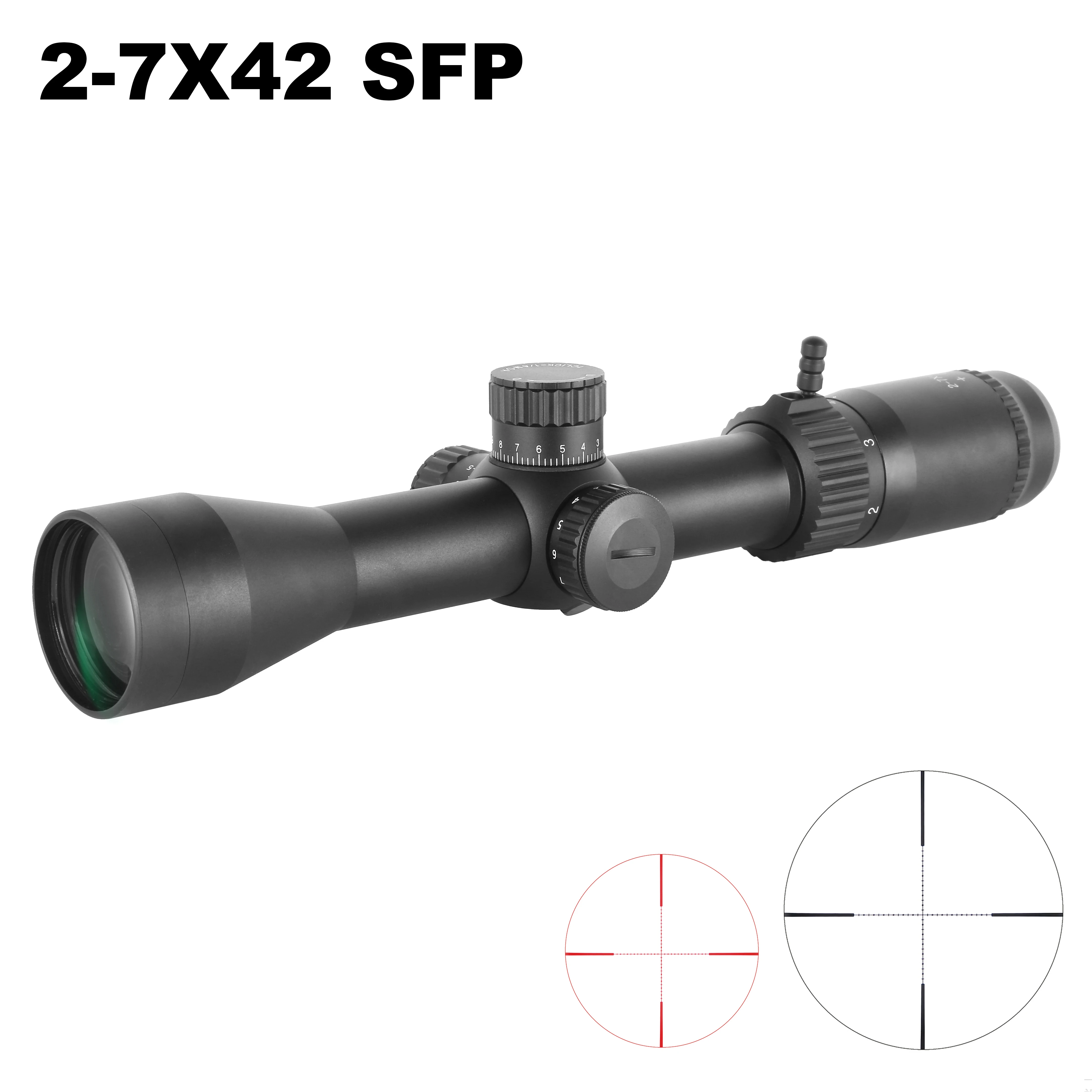 

2-7x42SFP long eye relief optical aiming air gun rifle optical sight for small rifle sights used in air gun hunting sights