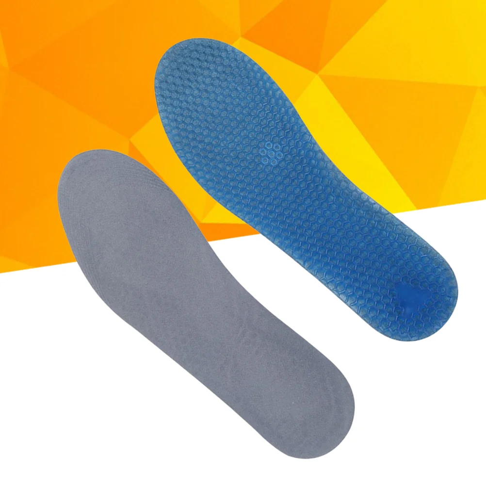 

1 Pair Silicone Gel Honeycomb Insoles Sports Running Athletic Shoe Pad Inserts Insole Size L gel insoles for shoes