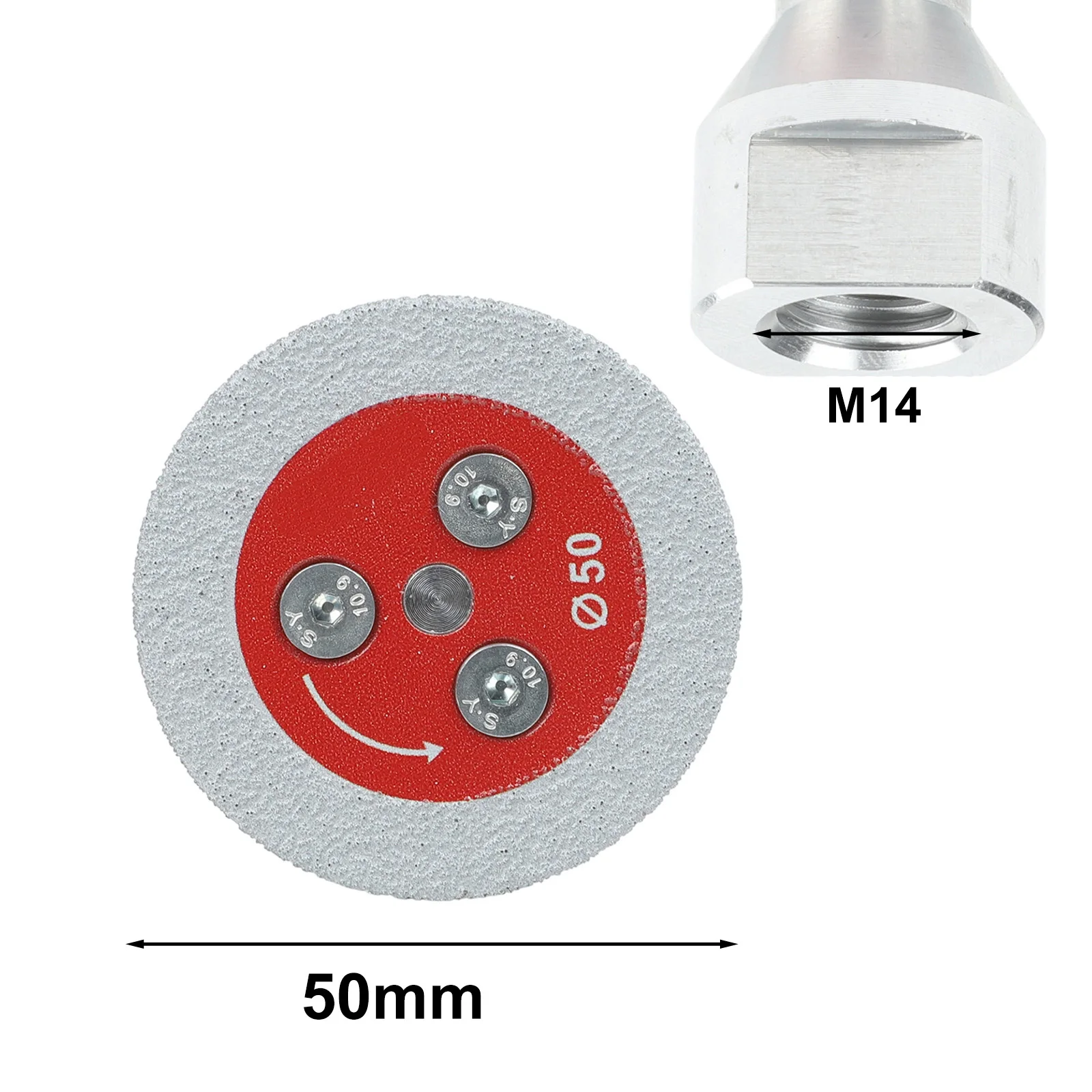 50mm Vacuum Brazed Engraving Saw Blade For M14 /M10 5/8-11 Thread Grinding Disc For Granite Marble Concrete Stone Cutting Tool