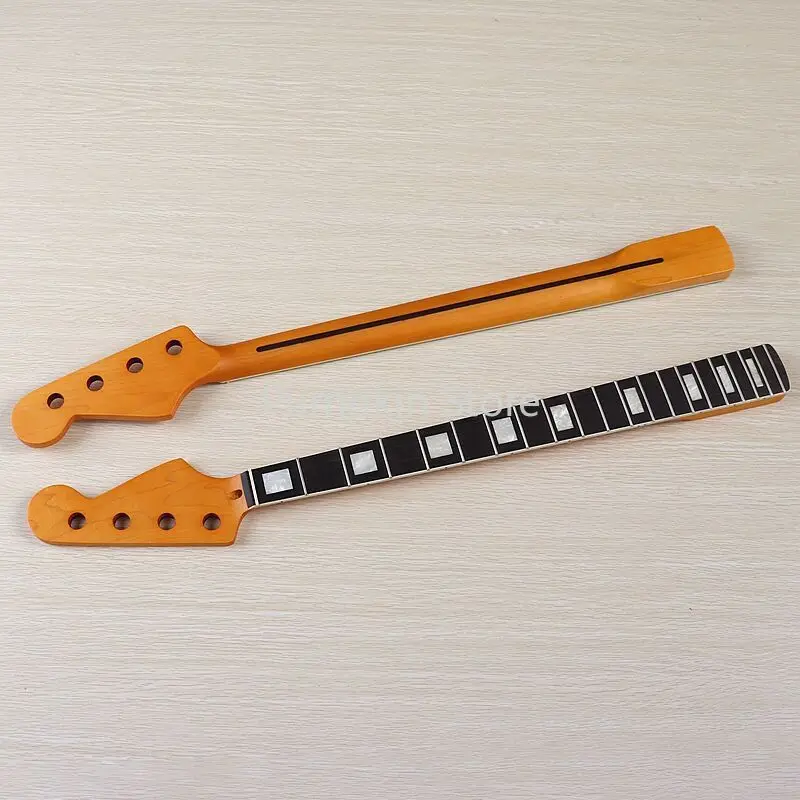Four-string bass guitar neck electric guitar matte 20-pint handle square electric bass handle DIY