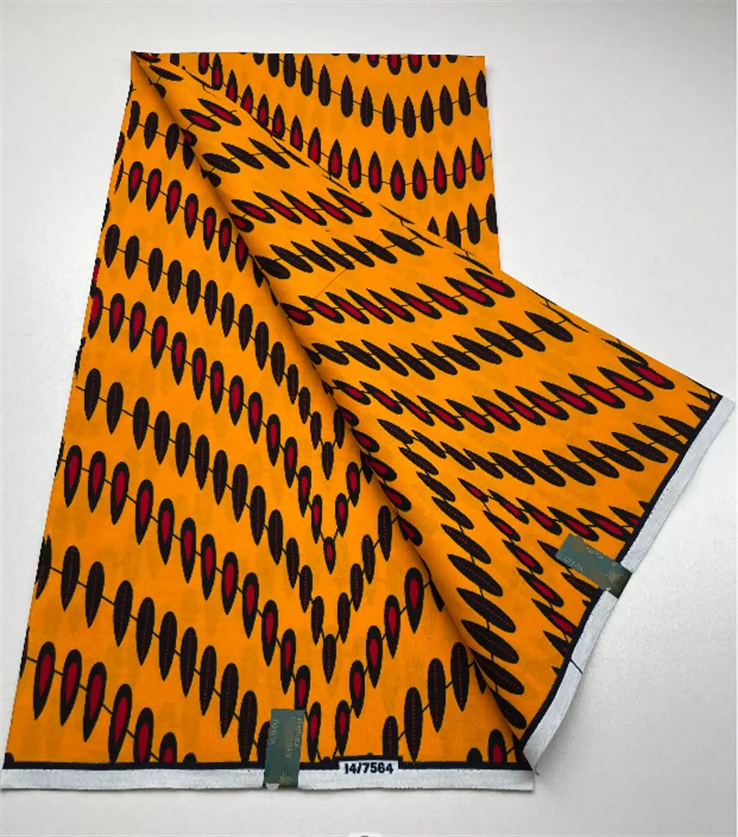 

2024 High Quality Guaranteed Veritable African Print Real Wax Fabric Ankara Style Design 100% Cotton Pagne For Sew Party Dress