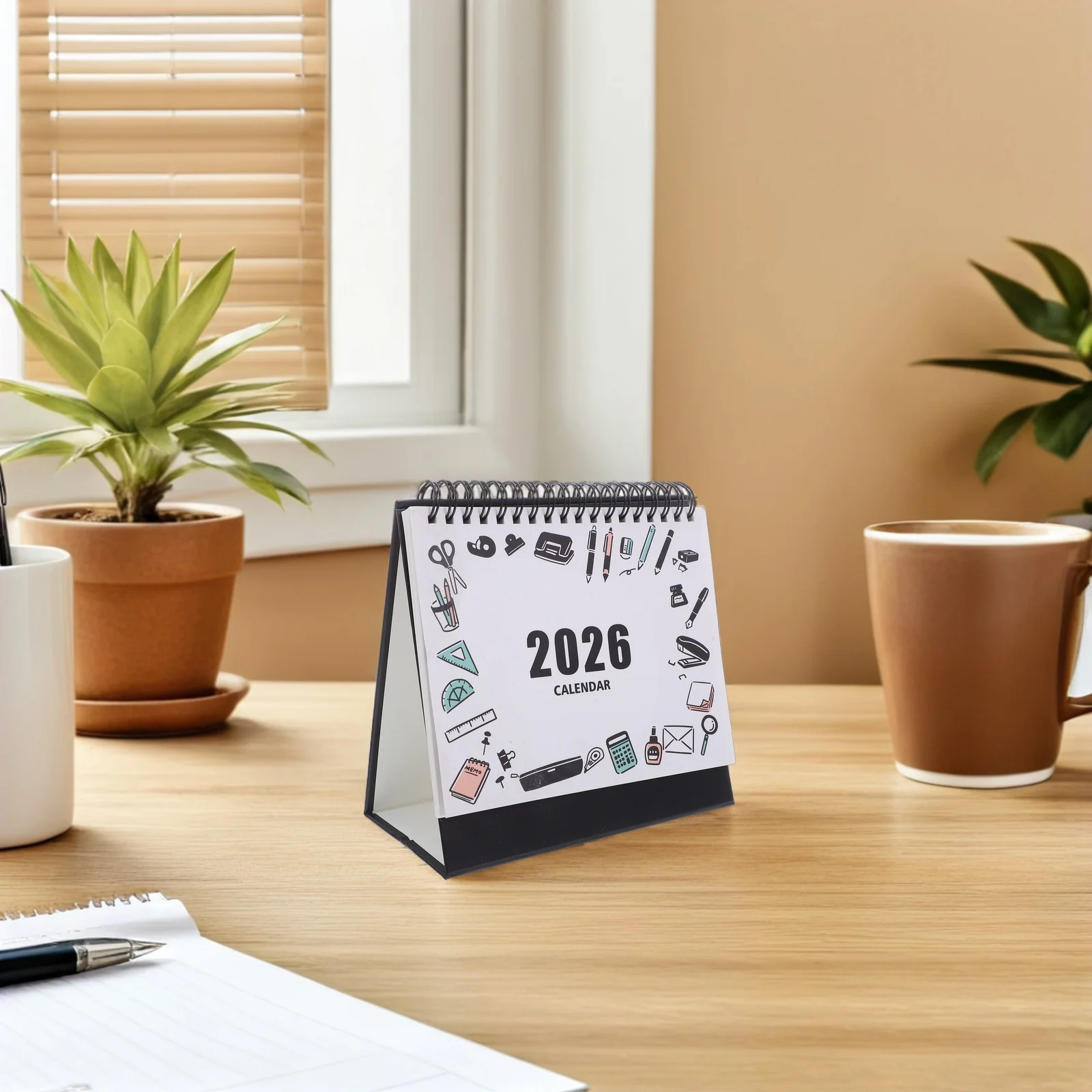 

Mini Desk Calendar 2025-2026 Monthly Standing Flip Small Desktop Organizer Planner for Daily Schedule Office Home 2026