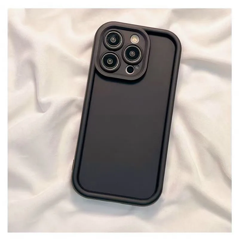 Dicke, stoßfeste, matte Schutzhülle für iPhone 16 15 14 13 12 11 Pro X Xr Xs Max 7 8 Plus SE 2020 16E Silikonhülle Capa