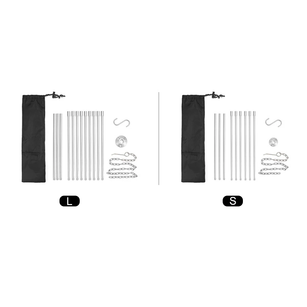 

Треугольная опора из алюминиевого сплава для приготовления пищи на открытом воздухе, с цепью из нержавеющей стали, для котелка, инструмент для пикника, оборудование для приготовления пищи