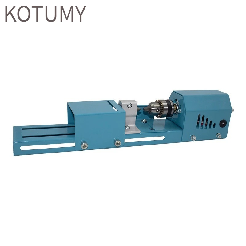 KOTUMY Multifunctional Mini Lathe Machine - DIY Wood Beads Making Machine Home Hobby Small Lathe for Buddhist Beads