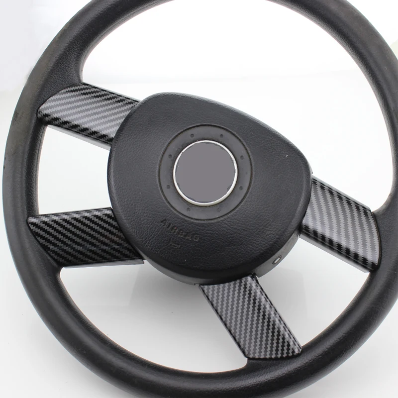 Car Steering Wheel Button Panel Cover Trim Sticker for Volkswagen POLO 2004 2005 2006 2007 Accessories