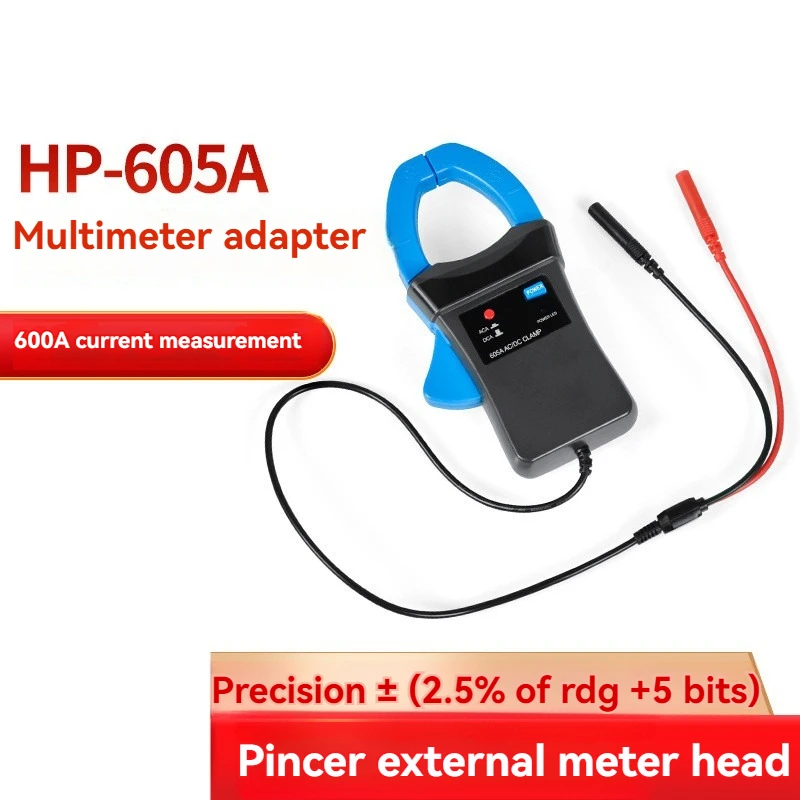 

Digital Multimeter Adapter Clamp Type Measuring AC And DC Current 600A External Meter Head