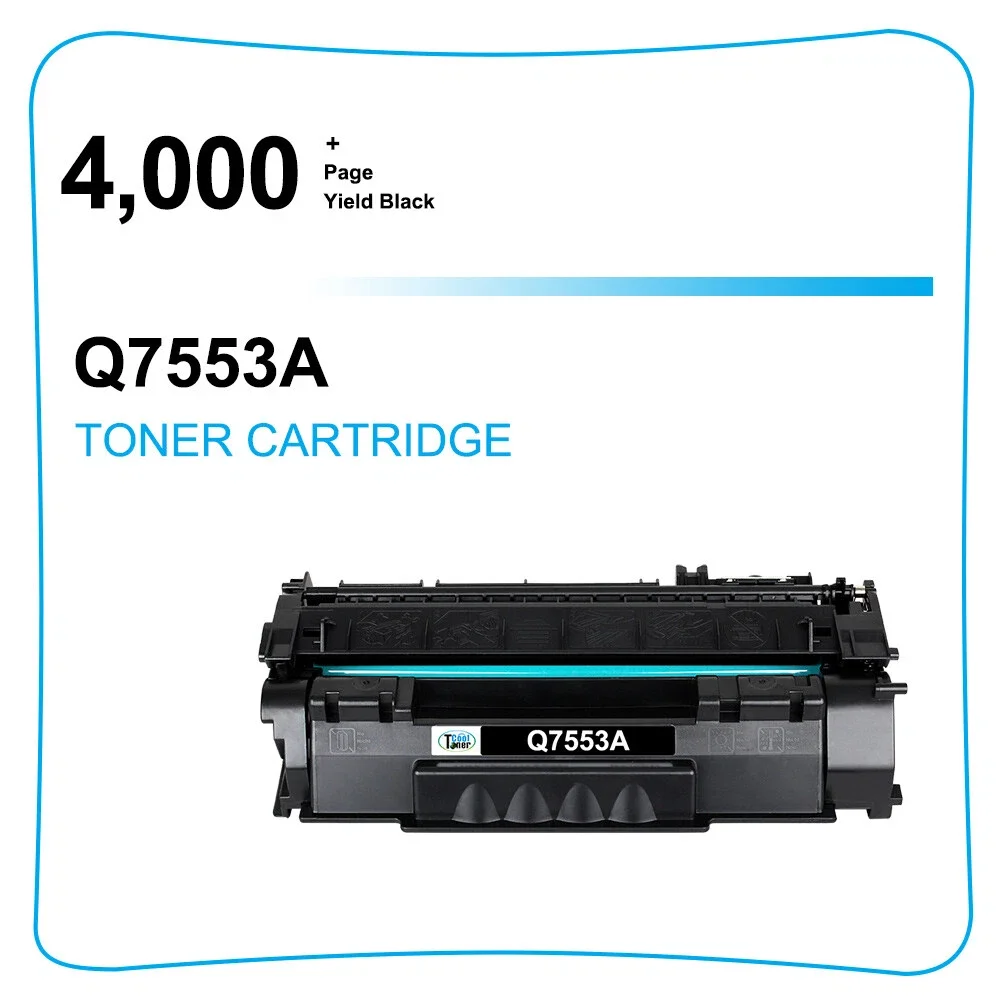 1PK Black Toner Cartridge for Q7553A 53A LaserJet M2727 M2727NF M2727nfs MFP