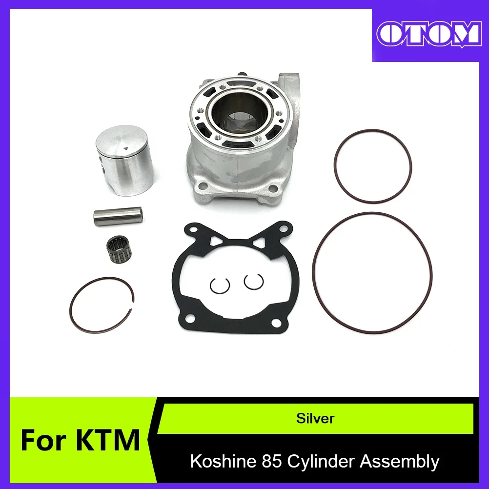 OTOM Motocross Cylinder Assembly Block Plug Ring Pin Card Needle Bearing Upper Lower Pad Piston For KTM SX85 HUSQVARN TC85 Parts