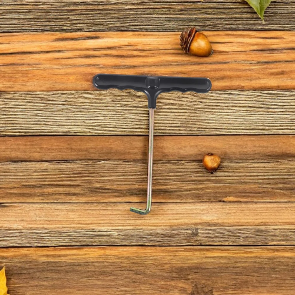 

10Pcs Trampoline Spring Pull Hook Tool T Shaped Stainless Steel Plastic Handle Quick Assembly Easy Use Durable Installation Tool