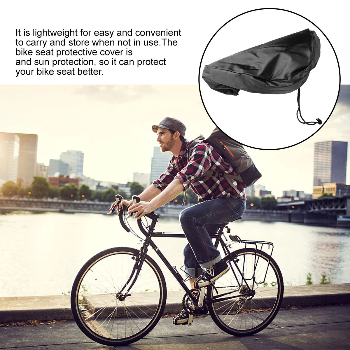 Bike Seat Waterproof Sunproof Rainproof Saddle Cover For Bicycle Protection Lightweight Durable Cycling Accessory Cover