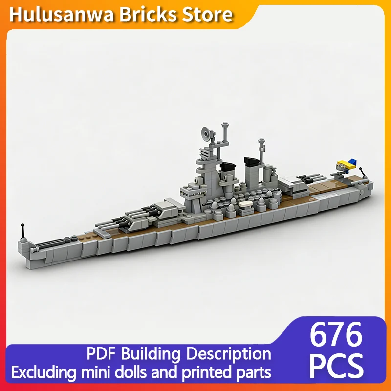 

WW2 Military Vessels Model MOC Building Bricks War Equipment Modular Technology Gifts Holiday Assemble Children Toys Suit