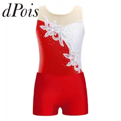 Children Gymnastics Jumpsuit for Girls Ballet Dance Outfits Kids Rhythmic Gymnastics Leotard Stage Performance Dancewear Sets