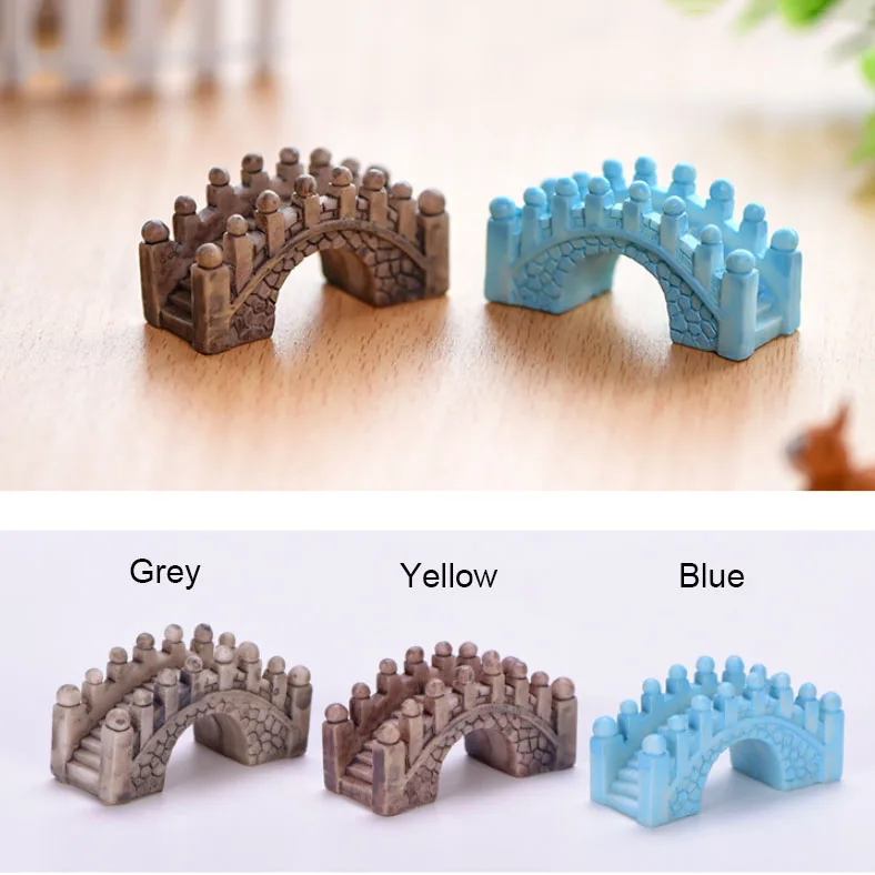 Mini Aquarium Resin Bridge Decoration Simulated Fish Tank Ornaments Decor Landscaping Retro Aquarium Mountain Decor Supplies