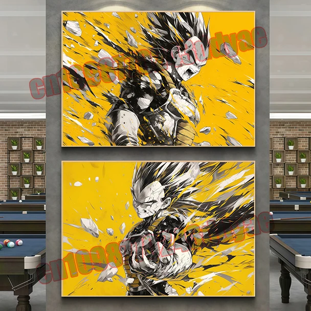 

Animated Dragon Ball Printing Poster Canvas Painting Wukong Vegeta High Quality Pictures Home Wall Art Decoration Painting Gift