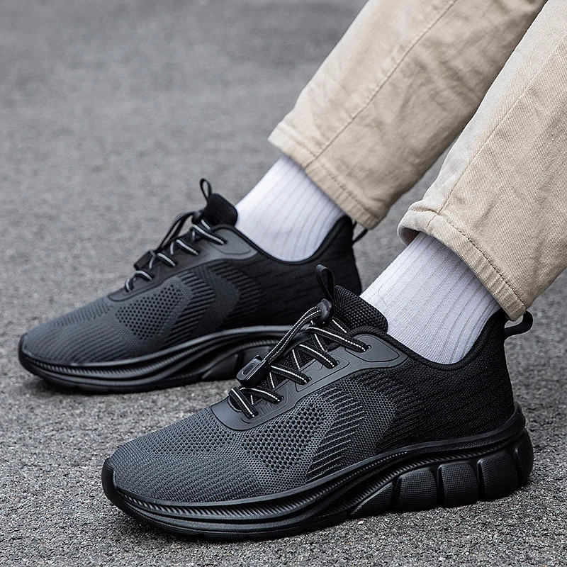 

Мужские спортивные кроссовки с текстурированной дышащей удобной высококачественной мужской обувью, трендовая прогулочная обувь для мужчин, весенняя обувь