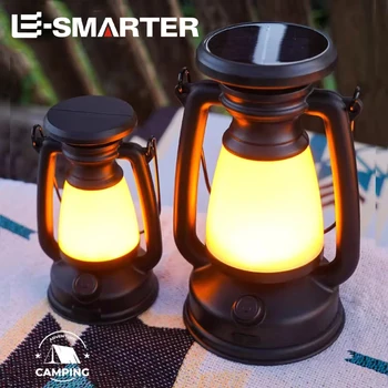 Solar Rechargeable Stepless Dimming Lantern 1