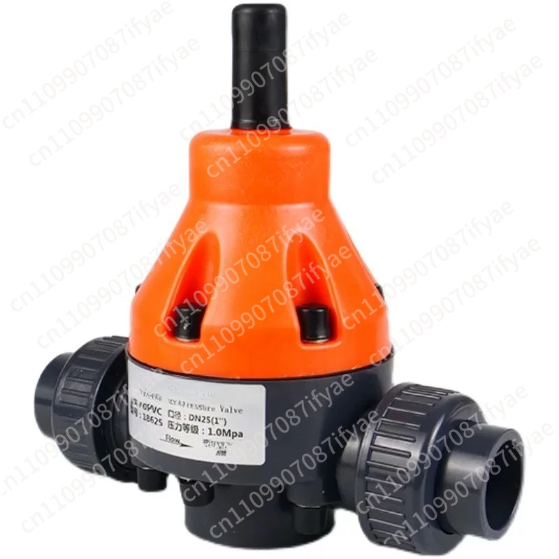 DN15/20/25 UPVC Back Pressure Valve Plastic Pressure Relief Valve Safety Valve for Metering Pump Diaphragm Corrosion Resistant